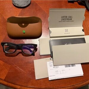 Ray-Ban Meta Black and Tan Glasses